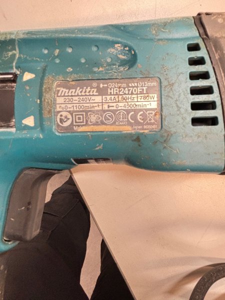 Makita borrhammare, Eldriven HR2470FT