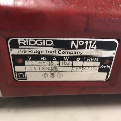 Ridgid Gängmaskin, Eldriven 114