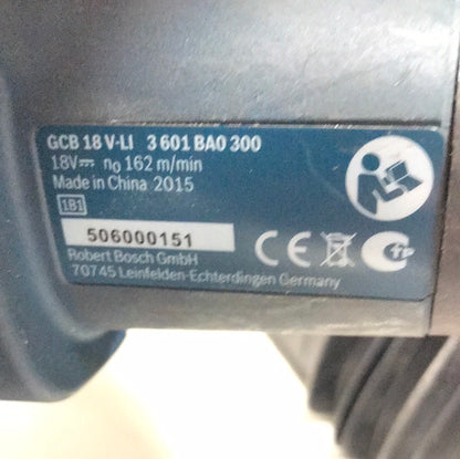 Bandsåg Bosch, Batteridriven GCB 18 V-LI