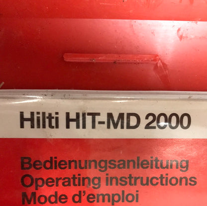 Hilti injekteringspistol, Manuell HIT-MD2000